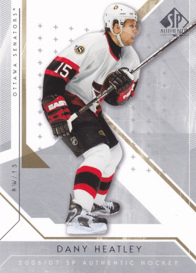 Hockey card Dany Heatley
