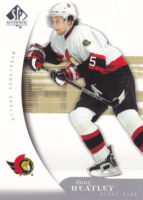 Hockey card Dany Heatley