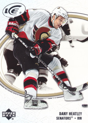 Hockey card Dany Heatley