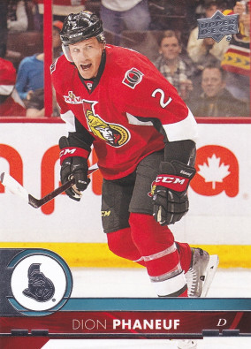 Hockey card Dion Phaneuf