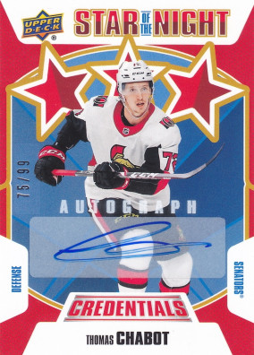Hockey card Thomas Chabot