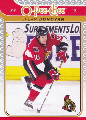 Hockey card Shean Donovan
