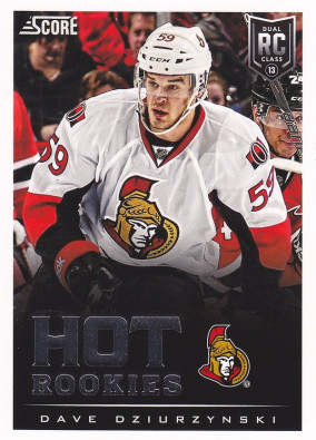 Hockey card Dave Dziurzynski