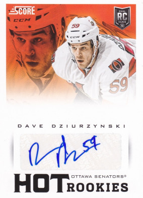 Hockey card Dave Dziurzynski