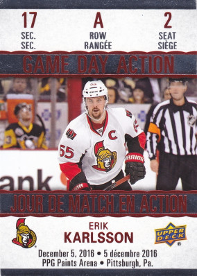 Hockey card Erik Karlsson