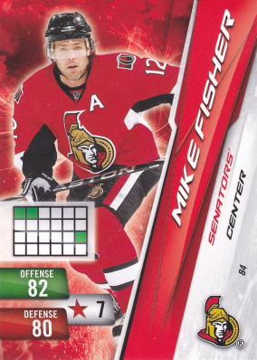 Hockey card Mike Fisher