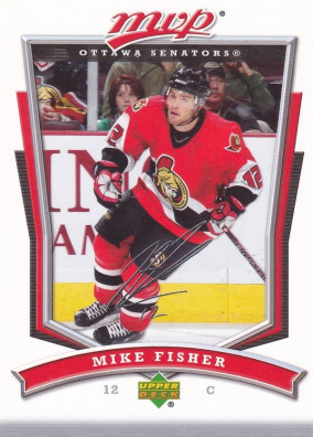 Hockey card Mike Fisher