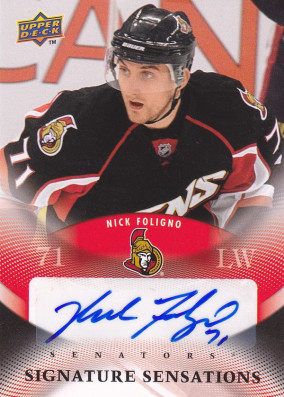 Hockey card Nick Foligno