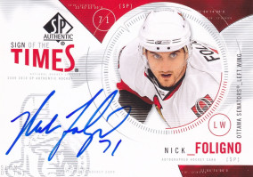 Hockey card Nick Foligno