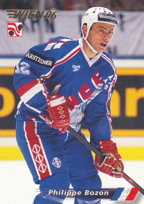 Hockey card Philippe Bozon