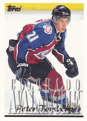 Hockey card Peter Forsberg
