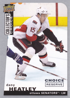 Hockey card Dany Heatley