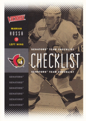 Hockey card Checklist