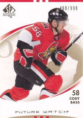 Hockey card Cody Bass