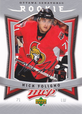 Hockey card Nick Foligno 