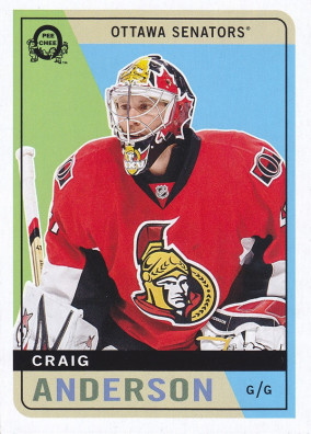 Hockey card Craig Anderson