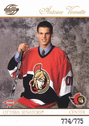 Hockey card Antoine Vermette