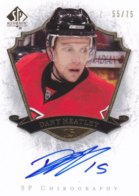 Hockey card Dany Heatley