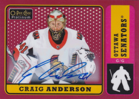 Hockey card Craig Anderson