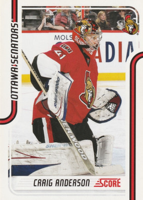 Hockey card Craig Anderson