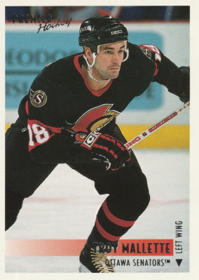 Hockey card Troy Mallette