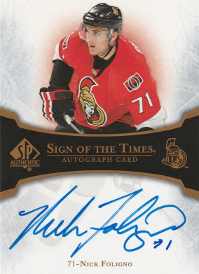 Hockey card Nick Foligno