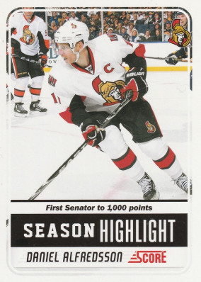 Hockey card Daniel Alfredsson