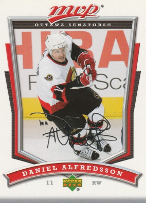 Hockey card Daniel Alfredsson