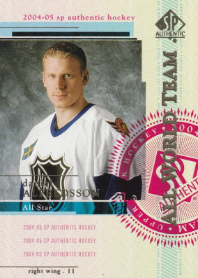 Hockey card Daniel Alfredsson