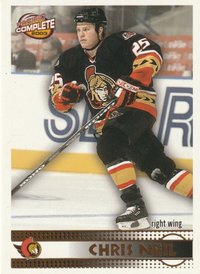 Hockey card Chris Neil