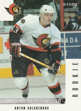 Hockey card Anton Volchenkov