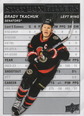 Hockey card Brady Tkachuk