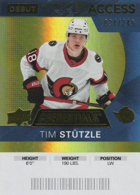 Hockey card Tim Stutzle