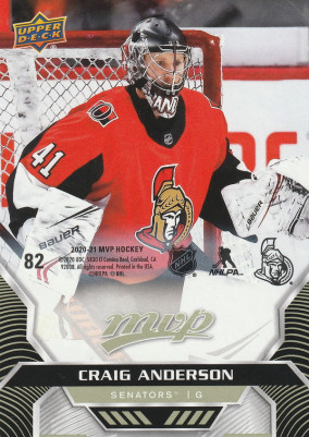 Hockey card Craig Anderson