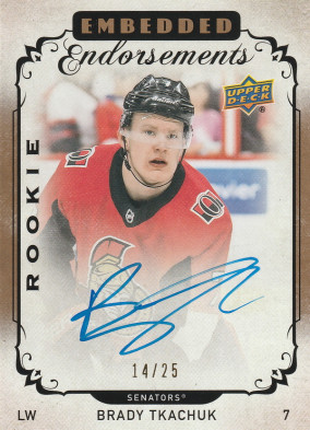 Hockey card Brady Tkachuk