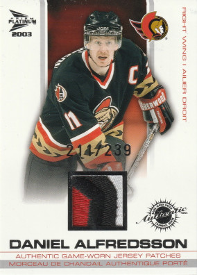 Hockey card Daniel Alfredsson