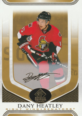 Hockey card Dany Heatley