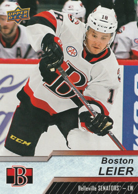 Hockey card Boston Leier