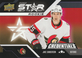 Hockey card Jake Sanderson