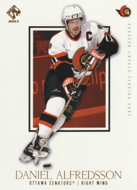 Hockey card Daniel Alfredsson