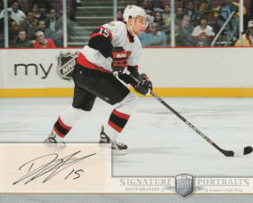Hockey card Dany Heatley