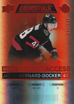Hockey card Bernard-Docker Jacob