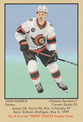 Hockey card Josh Norris