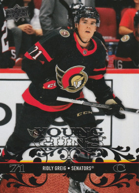 Hockey card Ridly Greig