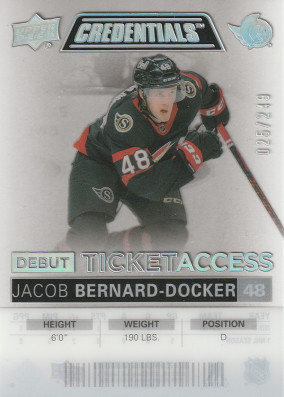 Hockey card Jacob Bernard-Docker