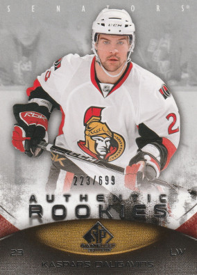 Hockey card Kaspars Daugavins