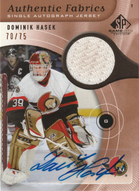 Hockey card Dominik Hasek