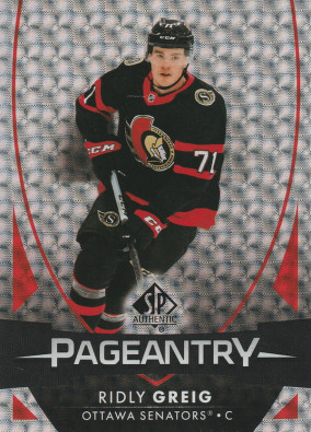 Hockey card Ridly Greig