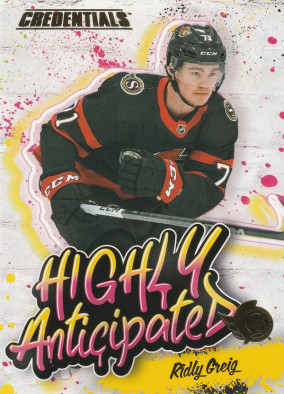 Hockey card Ridly Greig