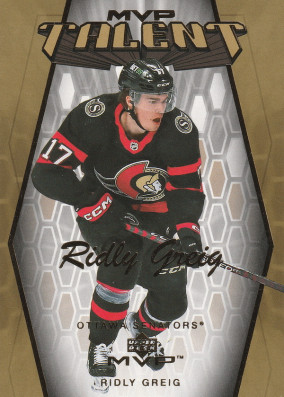 Hockey card Ridly Greig
